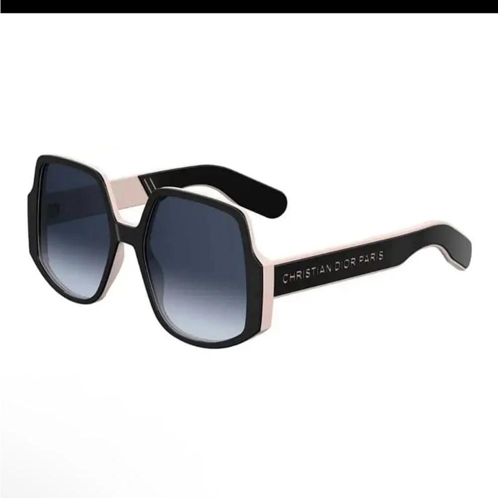 Dior unisex extra wide Black and White Sunglasses size XL pre loved condition